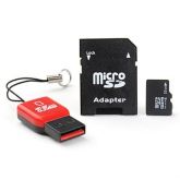Class 10 32GB MicroSDHC TF Memory Card with USB Card Reader and SDHC SD Adapter
