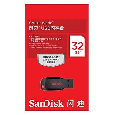 SanDisk Cruzer Blade 32GB USB 2.0 CZ50 Flash Pen Drive High Speed